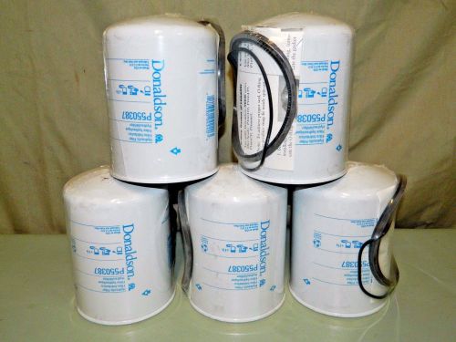LOT OF 5 NEW DONALDSON P550387 HYDRAULIC FILTERS ALL WITH O RING KITS