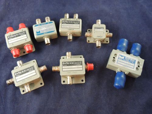 Lot of 7 Merrimac Mixers Splitters Attenuators, 2 look NEW