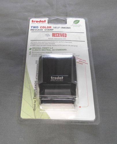 Trodat 2-color self inking stamp RECEIVED