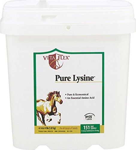Vita Flex, Pure Lysine Amino Acid Supplement for Horses - 4lbs, 151 Day Supply