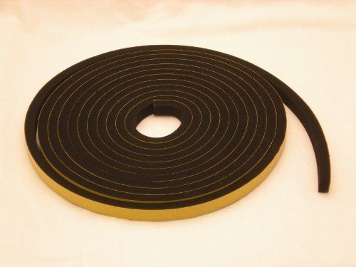 Neoprene Rubber self adhesive strip 3/8&#034; wide x 3/8&#034; thick x 16 feet long