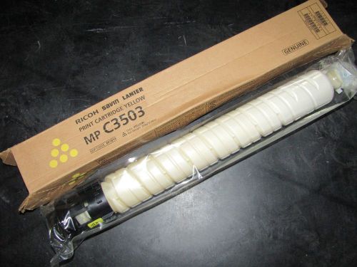 Genuine Ricoh Savin Lanier Print Cartridge Yellow MP C3503 841814 C3003 FreeShip