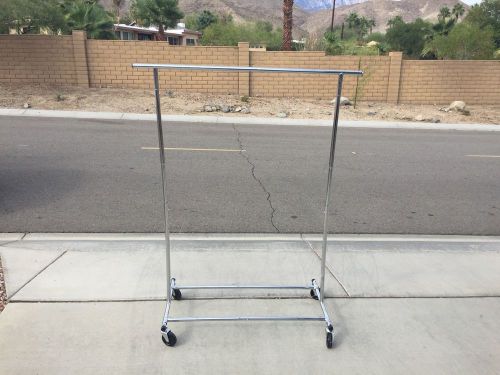 2 heavy duty clothign garment rolling rack used - this is a great deal for sale
