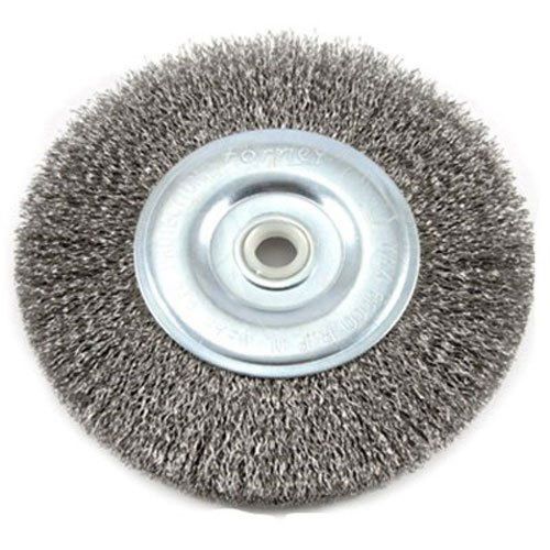 Forney 72745 wire bench wheel brush coarse crimped with 1/2-inch and 5/8-inch... for sale