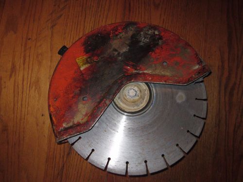 Stihl TS 400 Cut Off Saw 14&#034; Blade Holder And Guard with diamond blade