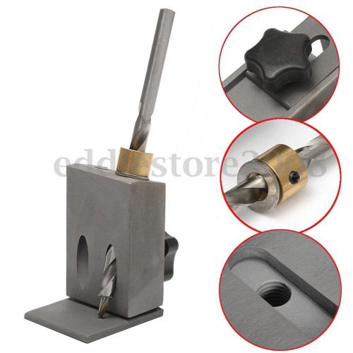 Pocket Hole Drill Jig Locator Kit with Step Drilling Bit Woodworking Tool Set
