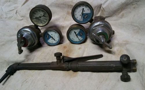 Purox cutting torch and guages. oxy/acetylene for sale