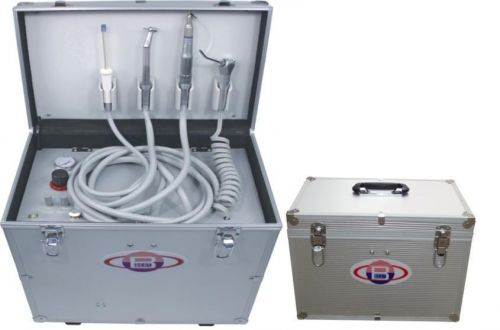 Free ship Portable Dental Unit BD402 HPpipe+3way Syringe+Air Compressor+Suction