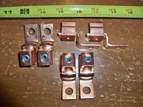 Lot of 6 -- **klu 175  4-3/0 cu awg str**  -- copper terminal lugs -- new for sale