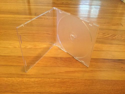 40 Pack Single Super Clear CD DVD Plastic Cases