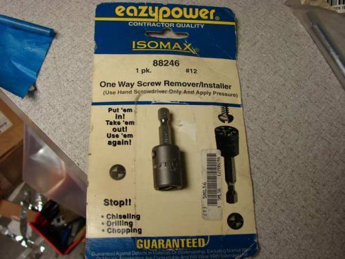 Eazypower 88246 isomax #12 1 way screw remover for sale