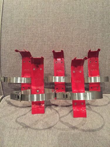 Lot Of Five 5 lb Fire Extinguisher Wall Bracket Commercial Residential Vehicle