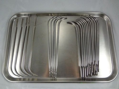 22 Piece Urethral Dilator Set Varying Sizes Uterine Dilator