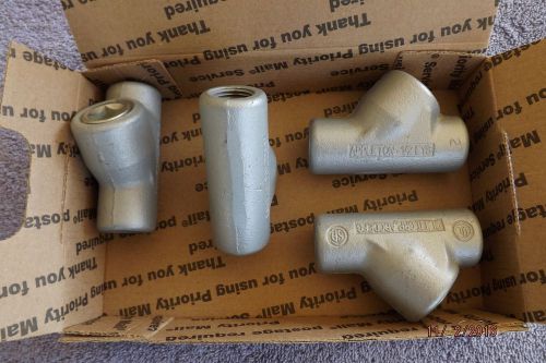 Eys seal fitting 25fill, grayloy appleton-1/2eys eys16 w/out nipple lot of 4 for sale