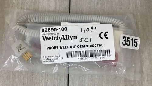 Welch Allyn Probe Well Kit OEM Rectal 9&#039; 02890-100 NEW 3515