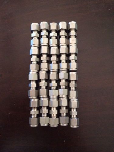 Lot Of 20 Brand New Swagelok 1/4 Tube Unions SS-400-6