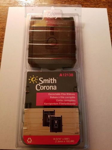 2 pack new in packaging SMITH CORONA Correctable Film Ribbons ~ A 12138