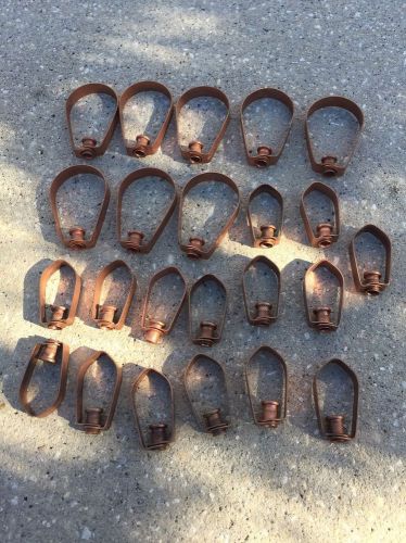 Copper Clad Pipe Hangers 8 Large 15 Small