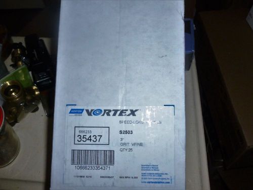 Norton Vortex Speed-Lok TR Discs 3&#034; Grit VFine Box 25