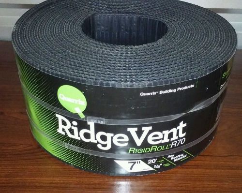 Quarrix Rigid Roll 7&#034; Width x 20-feet Shingle-Over Rolled Ridge Vent Free Ship!