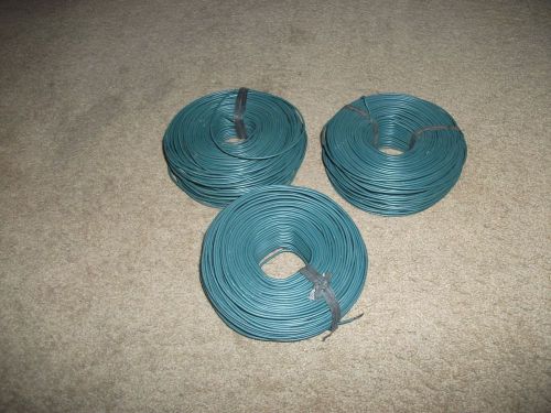 3 rolls 16 awg solid core steel wire 9lbs