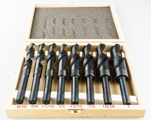8pcs HSS M2 Silver &amp; Deming Drill (Apprentice) Set, Black Oxide, TopTech Tool