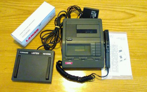 Lanier VW-210 Microcassette Transcriber w/Foot Pedal,AC Adapter, MH-160 Hand Mic