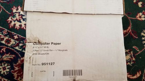 computer paper 20lb. 9 1/2&#034; x 11&#034;- 2700 sheets