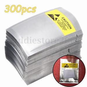 300Pcs 2.5X4.5&#039;&#039; Waterproof Anti Static Shielding Bags Open-Top For Card Jewelry