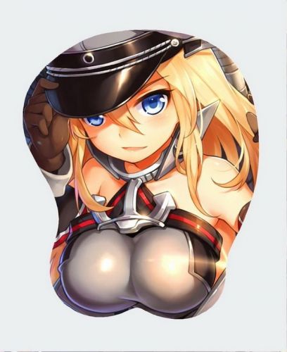 Fleet Collection Anime Bismarck Bust Stereoscopic Mouse Pad