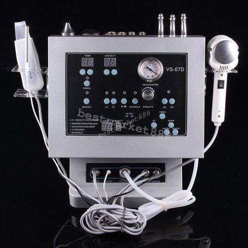 Usa ship 4in1 diamond dermabrasion microdermabrasion ultrasonic hot cold hammer for sale