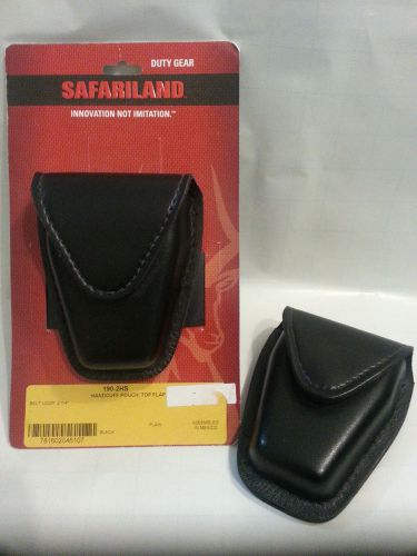 Two Safariland Black leather Cuff Case, Standard cuff 190-2HS