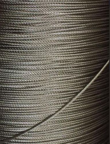 5/64&#034; 2mm 7x19 stainless steel t316 cable wire rope - 25&#039; for sale