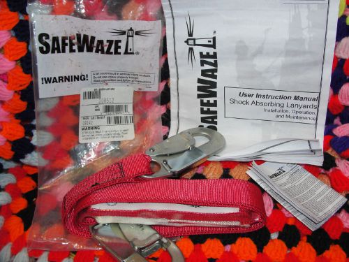 &#034;NEW&#034; SafeWaze LANYARD 208512 CSA 6&#039; AO Safety shock lanyard ~ NIP ~