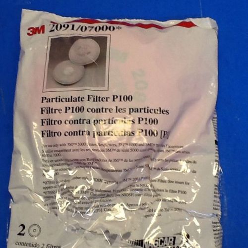 3M Particulate Filters (# 2097-2) 2000 &amp; 2200 Series P100