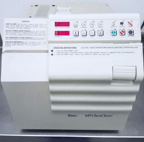Ritter / Midmark - M9 Ultraclave w/ 3 Trays - Bench Top Autoclave Sterilizer (#2