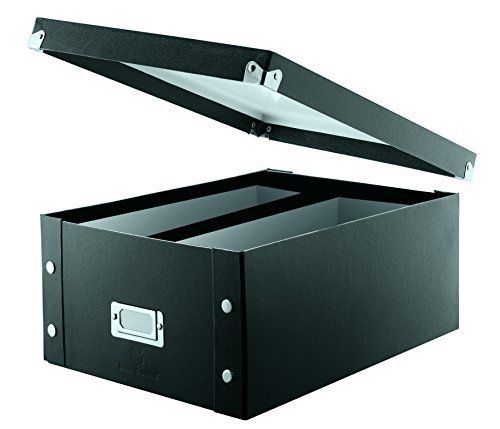 Snap-N-Store Double Wide CD Storage Box, Black (SNS01658)