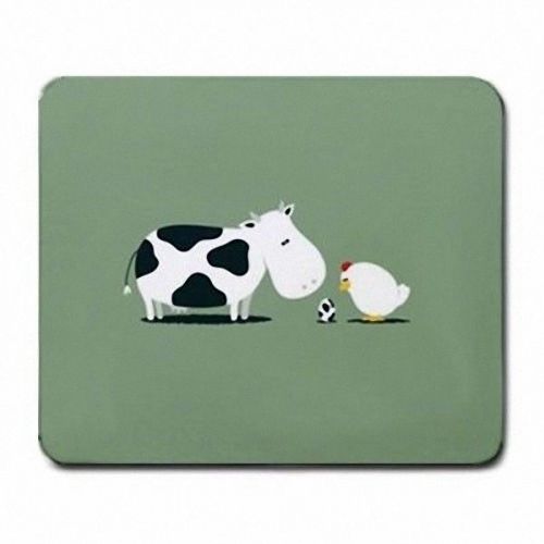 New cute silly cow egg chicken mouse pad mats mousepad hot gift for sale