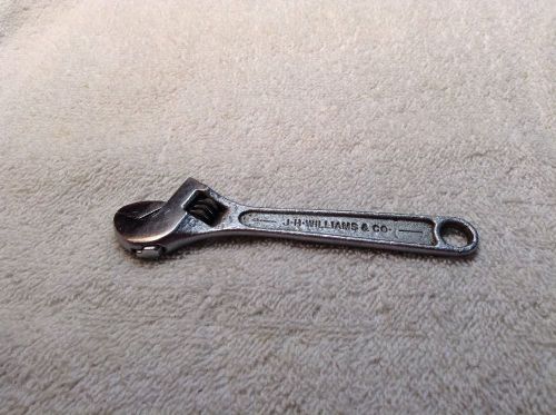 VINTAGE 4&#034; J.H. WILLIAMS &#034;SUPER ADJUSTABLE WRENCH MADE IN USA