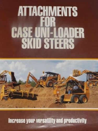 Case Uni-Loader Skid-Steer  Sales Brochure