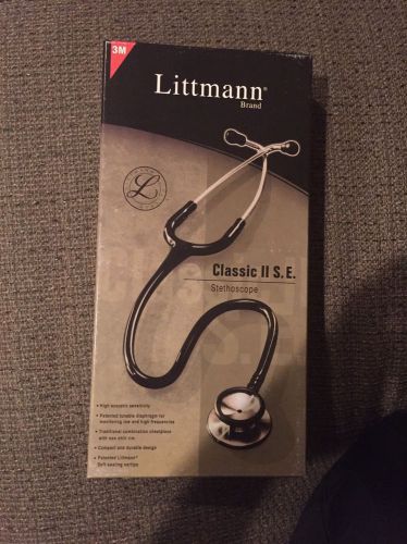 3M Littmann Classic II S.E. Stethoscope, Black, FREE SHIPPING