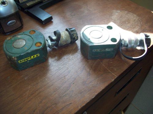 Simplex rfs20 20 ton enerpac hydraulic ram stroke cylinder low profile lot of 2 for sale