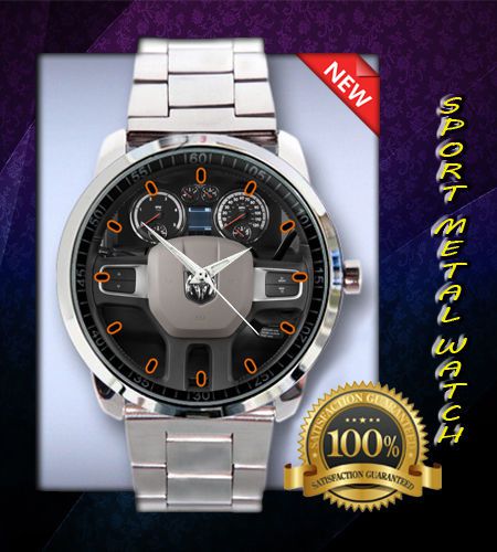 New Hot !!! Dodge Ram 3500 Challenger R-T Charger Steering Sport Metal Watch