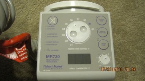 Mr730 heated respiratory humidifier digital / adjustable by fisher &amp; paykel for sale