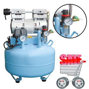 FDA EU/US Plug 40L Dental Noiseless Oil Free Oilless Air Compressor 150L/min New