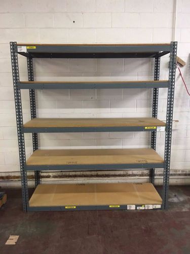 Lot of (5) - Industrial Shelving Unit Storage 5 Shelf Heavy Duty  24&#034;x60&#034;x84&#034;