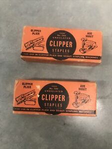 2 Boxes ACE Clipper No. 700 Undulated Staples 5000 1 Full 1 About Full Scout