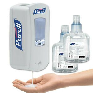 1Purell LTX-12 Touch Free Automatic Hand Dispenser with 2 1909 foaming Refills