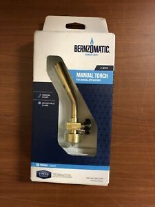BernzOmatic UL2317 Brass Manual Torch Pencil Flame Propane Head New