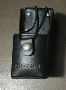 NEW Maxon Portable Radio Leather Radio Case Holster w/ Belt D Swivel Loop